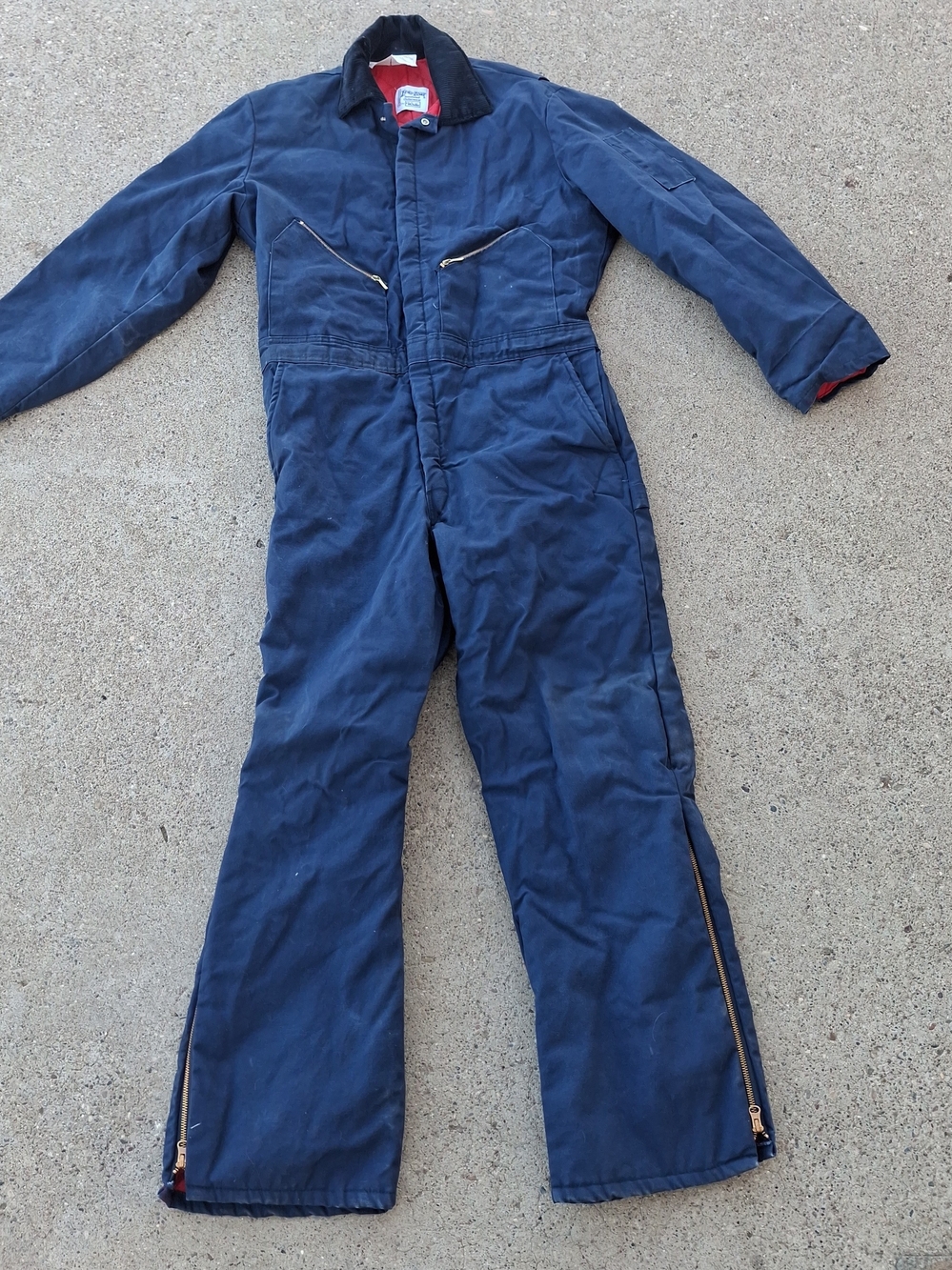 Walls Coveralls Mens SZ Large 42/44 Zero Zone Utility Wear Overalls Workwear